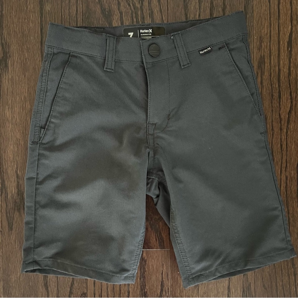 Boy Hurley Shorts Dark Gray Like New Size 7